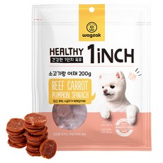 와그작 강아지 건강한 육포, 혼합맛(소고기/야채), 200g, 1개