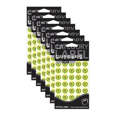 쁘띠팬시 칼라분류용 라벨 견출지 20-500, 7개, 혼합색상