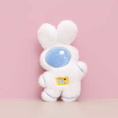 퓨보 귀여운 애착 인형, 스페이스 래빗 화이트, 1개, 12cm