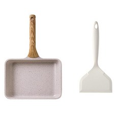 HVIK 電磁爐適用 長方形玉子燒鍋 + 鍋鏟組, 1組, 35cm