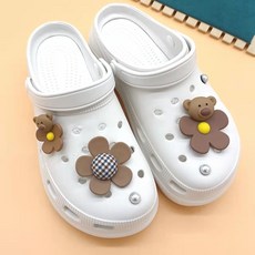 花朵小熊洞洞鞋鞋扣6件組