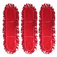 World Clean Lisking 紅色濕拖把布, 3個