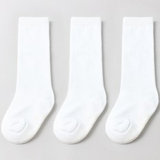 KIDS FUTURE 孩童素色及膝襪 3雙