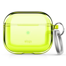 elago AirPods 3 透明掛殼, 螢光黃, 單一商品