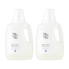 Simple things 織物柔軟劑藍色絨面革香味, 2個, 2L