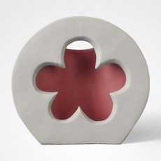 簡約花瓶 鏤空花朵, 粉紅色