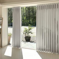 윈도우드레스 무드 형상기억 암막커튼 2p + 커튼끈 세트