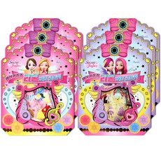 娃娃更衣貼紙 2款 各3入組, 混色