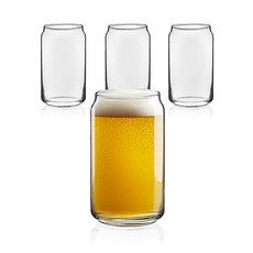 amuse KITCHEN 易開罐造型玻璃杯 473ml 4入組, 4入