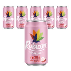 RUBICON 荔枝汽水, 330ml, 6個