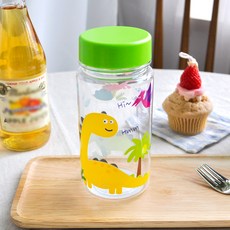 키친유 쿨디노 물병, 혼합색상, 1개, 350ml