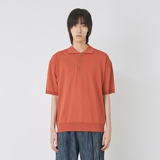 BLONDNINE 男士涼感粘膠纖維柔軟鈕扣領針織衫