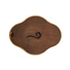 青白園竹製復古茶盤, 雲, 1個