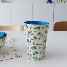 rice 幼兒長杯 480ml, 1個, 藍色汽車