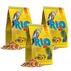RIO 왕관 모란 코뉴어 앵무새사료 21032, 1kg, 3개