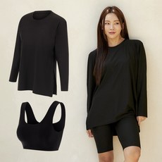 RASH PL 女款多功能長袖內搭兩件式套裝