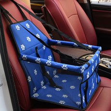 You&Me寵物車用駕駛套件寵物車用座椅, 足跡藍色, 1個