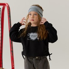 OWLEYBARN 女童Love抽繩大學T恤