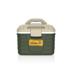 KOMAX 露營冰桶, 10L, 軍綠色