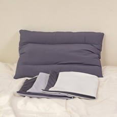 THE ONE I&C ZAMIO 人生枕 + 枕芯 + 防滑枕套 + 雙面枕套組合, 灰色, 1個