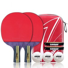 SIRDAR初學者桌球拍+桌球3入, 單品