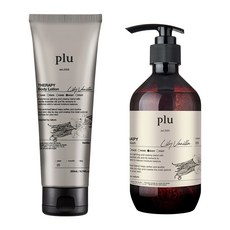 plu Therapy身體乳液 香草 200ml+沐浴乳 香草 500g組, 1套