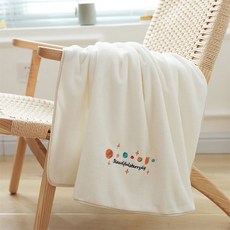 PDS Living 柔軟觸感海灘巾 大型 70 x 140 cm, 星球奶油, 1個