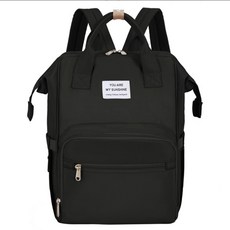 JH Company 素色大容量後背包, 黑色