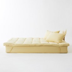 La Pomme Dillys 60支紗鬆緊帶床墊, 奶油黃