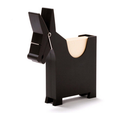 洛西泰拉 筆 紙張 可愛便條夾, 1個, 黑色