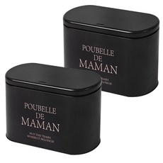 달팽이리빙 푸벨드마망 슬림 원터치 미니 휴지통 2L, 블랙