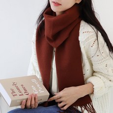 에스까리에 파스텔 무지 수술 롱 머플러