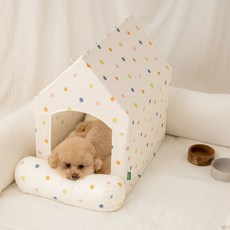Pestep 狗狗寵物生活小屋 外罩 + 框架, 彩色微笑, 1個