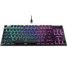 ROCCAT VULCAN TKL 韓文刻印 線性 有線鍵盤, 無數字鍵, 混合色, 紅軸