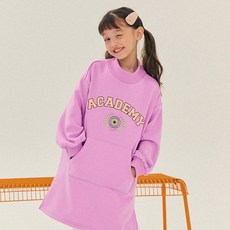 OWLEYBARN 女童學院風半高領刷毛連身裙