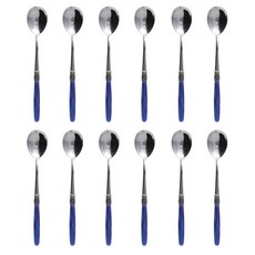 DOMUS&DESIGN 法國韓食湯匙 F314, 藍珍珠, 12個