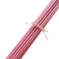 Hoonymarket 蘆葦纖維擴散棒 4 毫米 x 30 厘米, 50個, 粉色