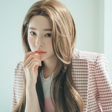 GabalNara 長瀏海長直髮手工全頂假髮 榛果棕色, 1個, 淡褐色