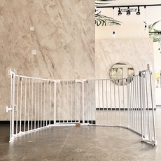 키워보리 CM 다용도 접이식 안전문 세트 28번 CMER80, 화이트, 1개