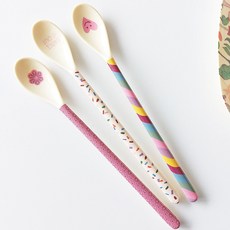 rice Baby 長勺3款A組, 1套, 紫色的花，舞蹈，心