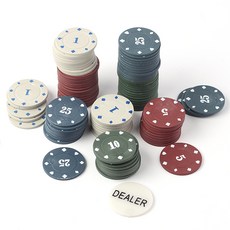 撲克籌碼 100入, 混色