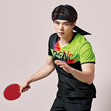 peggynco 男款運動機能性短袖圓領圖案T恤 RT-1045