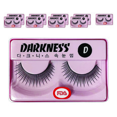 Darkness 人造假睫毛D, 混色, 10個