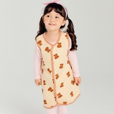 ttasom 孩童小熊圖案長版睡眠背心