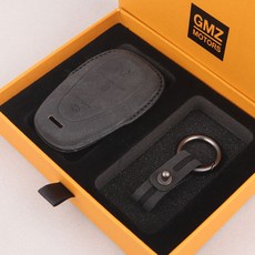 GMZ MOTORS 汽車鑰匙殼 汽車皮革智能鑰匙殼 Alcantara, 黑色, 雪佛蘭 3鍵 CH02