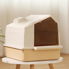 REDPUPPY 貓咪Modernville貓砂盆, 1個, 摩卡米色