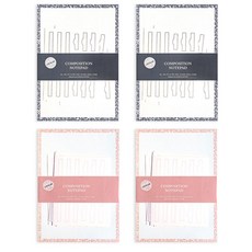 LUCALAB 作文 B5 記事本 2 種 x 2p 一套, 灰色+粉色, 1套