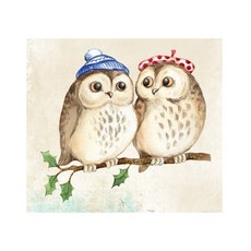 KMELLIE 3D 方形鑽石畫套組, 貓頭鷹戀歌, 1套