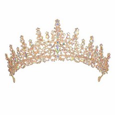 Damon 星星珠飾亮點自助婚禮頭飾, 1個, 金色極光