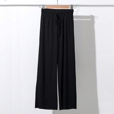 엘쏘 여성용 밴딩 드롭 와이드 팬츠